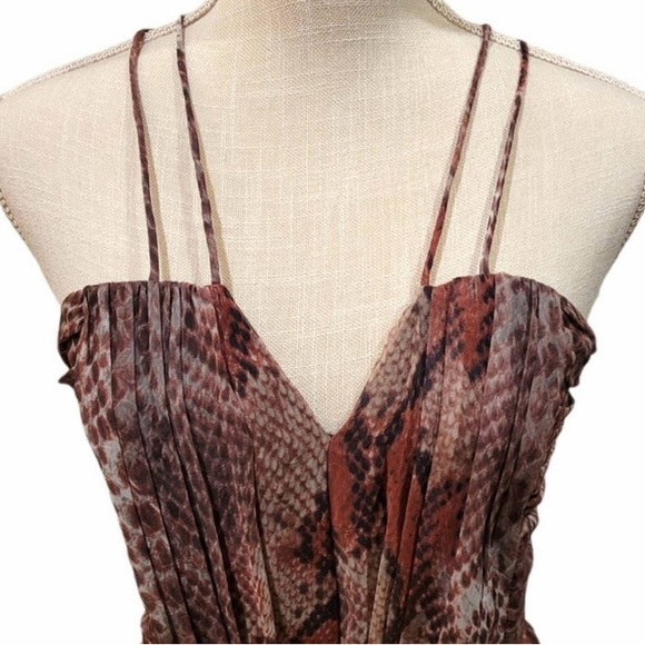 NWOT W118 by Walter Baker Daphine Dress Snake Print Red SZ XS - Picture 3 of 14